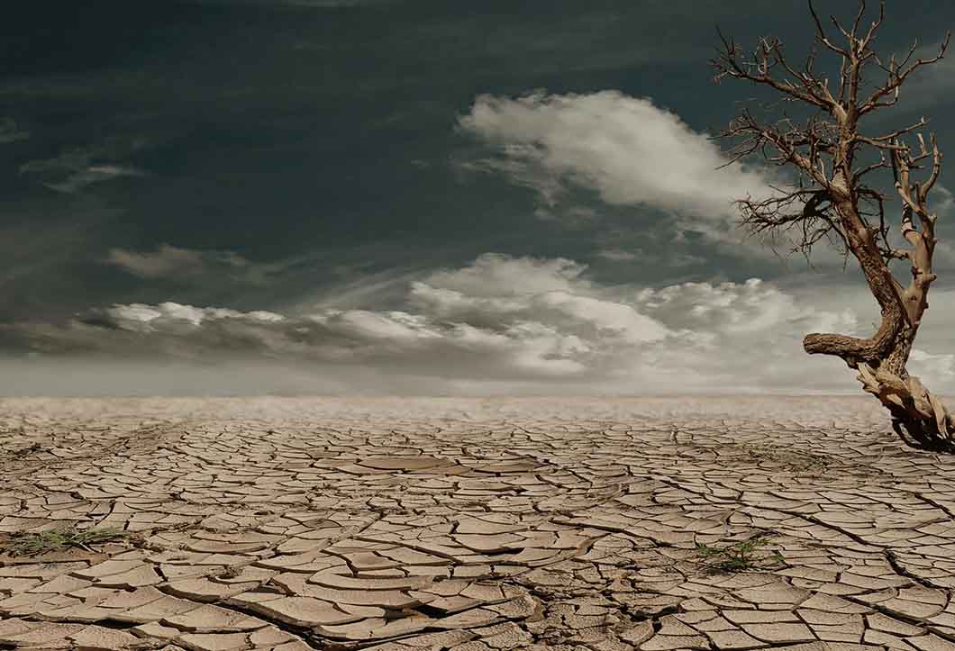 Dry desert to show how perimenopausal hair can get dry