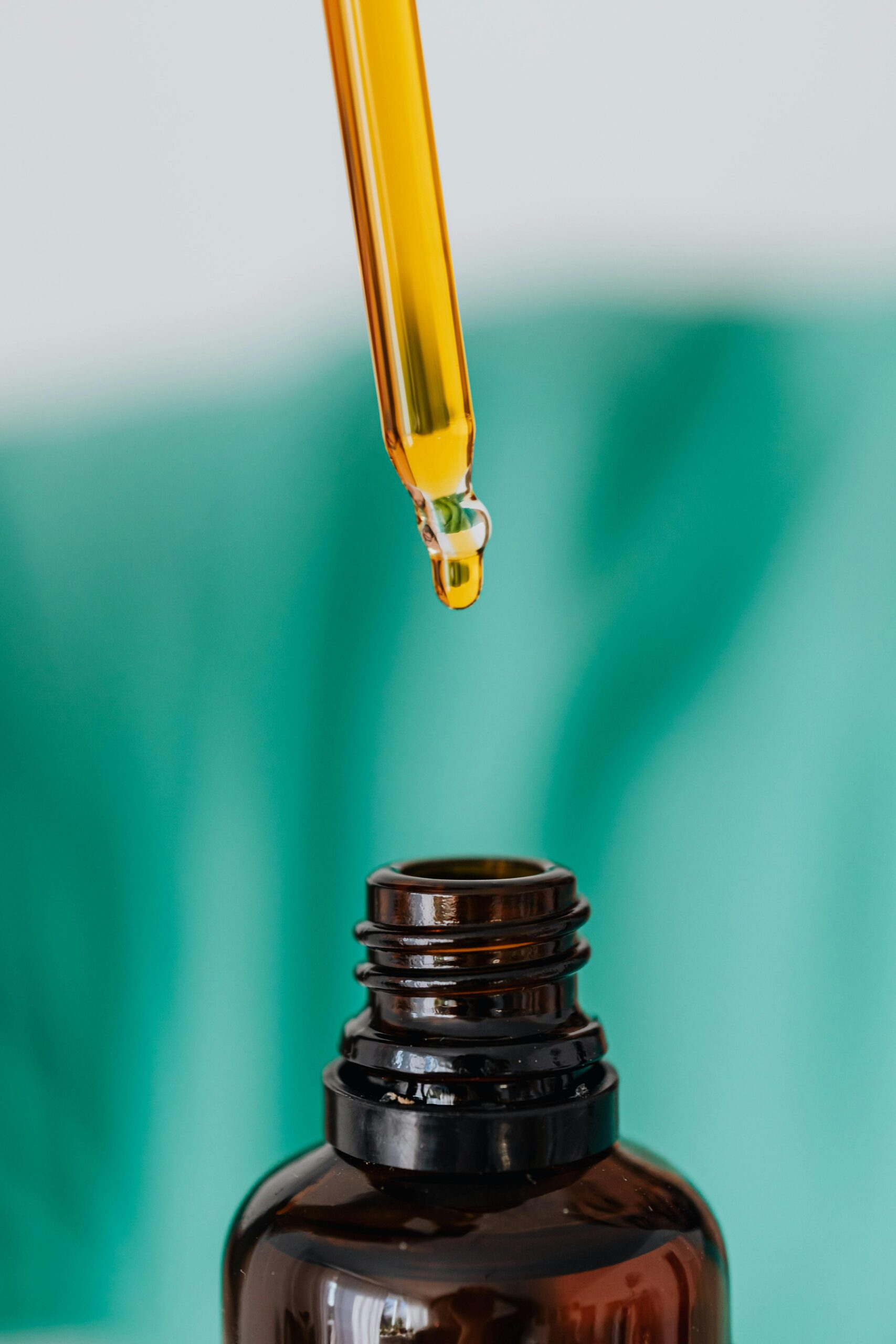 Jamaican Black Castor Oil in a dark colored glass bottle
