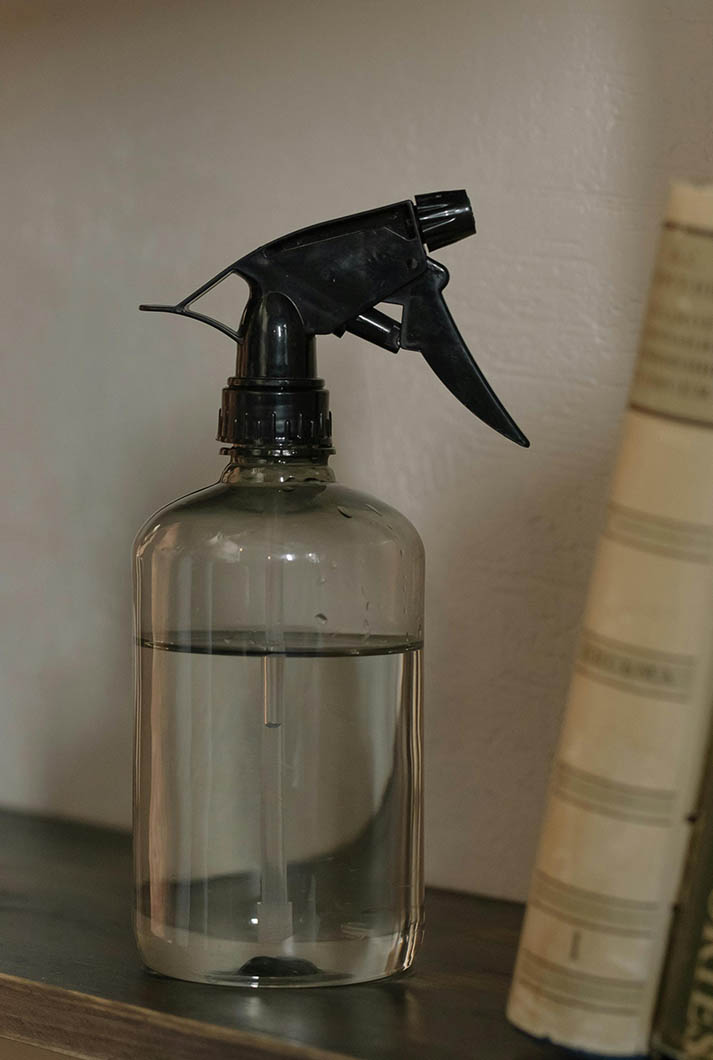 Aloe Vera Juice mixed with water to create a hair spritz