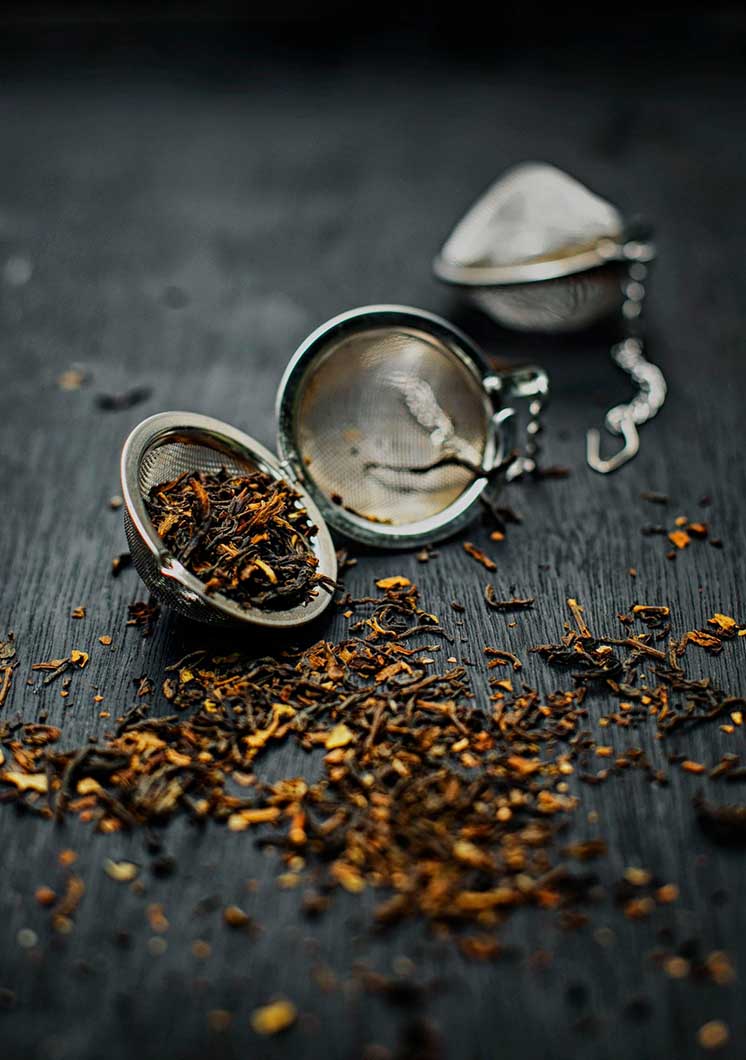 Chamomile Tea brewing