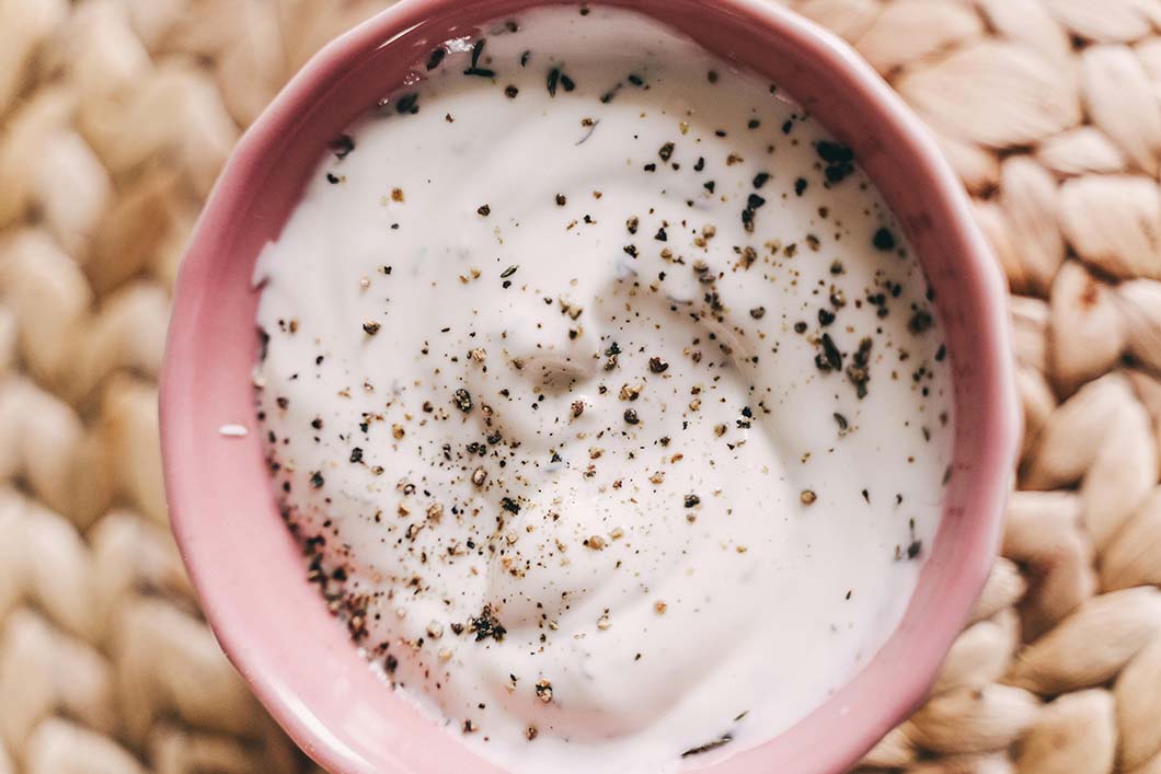 Greek yoghurt in a bowl