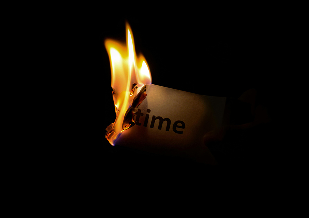 Time printed on a paper