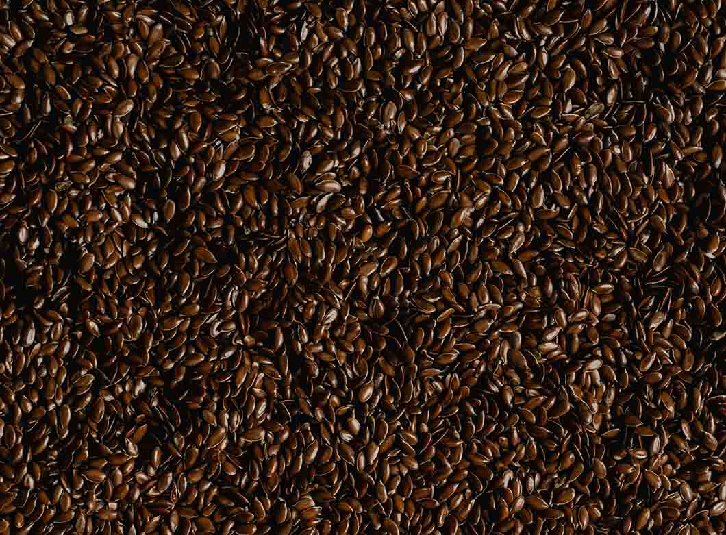 Flaxseed gel on a flat surface