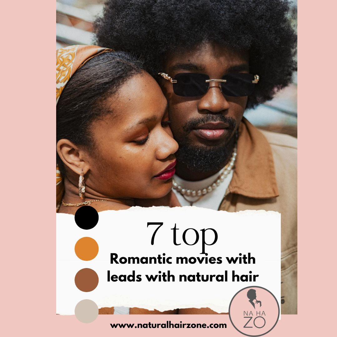 Black couple with leads wearing natural hair