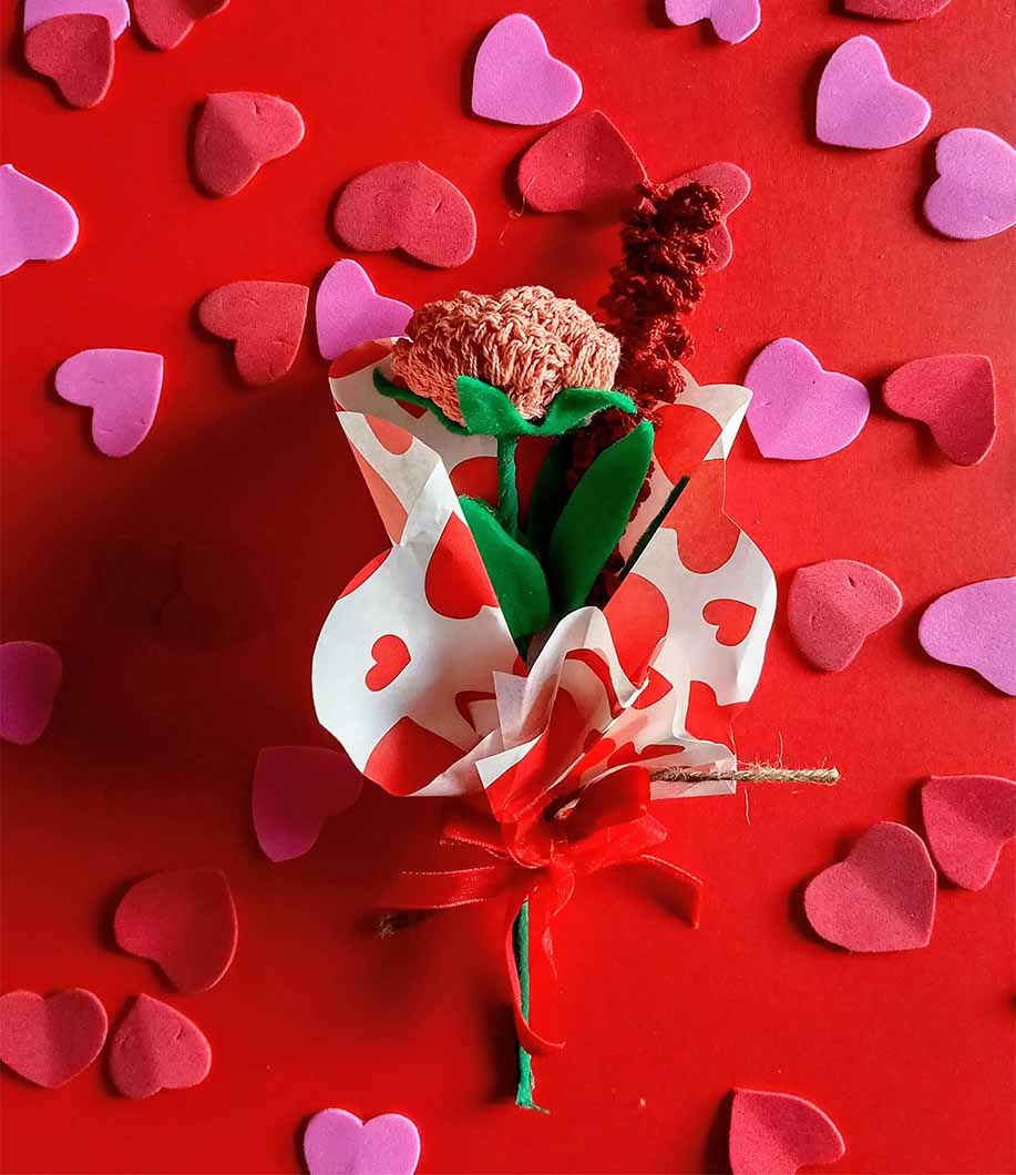 roses and paper love hearts to show how to romanticise your life.